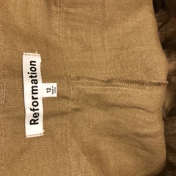 Reformation Bello Linen Short never worn